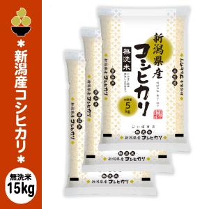 令和7年産 無洗米 新潟産コシヒカリ 15kg (5kg x 3袋) 金ぼんぼり 数量限定 五ツ星お米マイスター 厳選 新規開店 セール 開催中