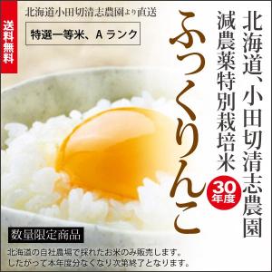 ふっくりんこ(10kg) 30年産 /北海道産/特別栽培米/送料無料