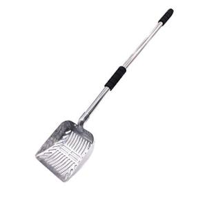 POPETPOP 猫砂スコップ ロング 伸縮可能 ペット用品 猫砂