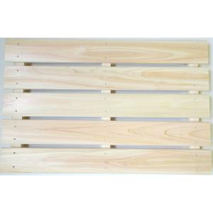 シングルタイプすのこ3枚セット価格！！ ひのき すのこ 国産桧すのこ 板3枚 (6個セット) 幅85cm 奥行き27.5cm