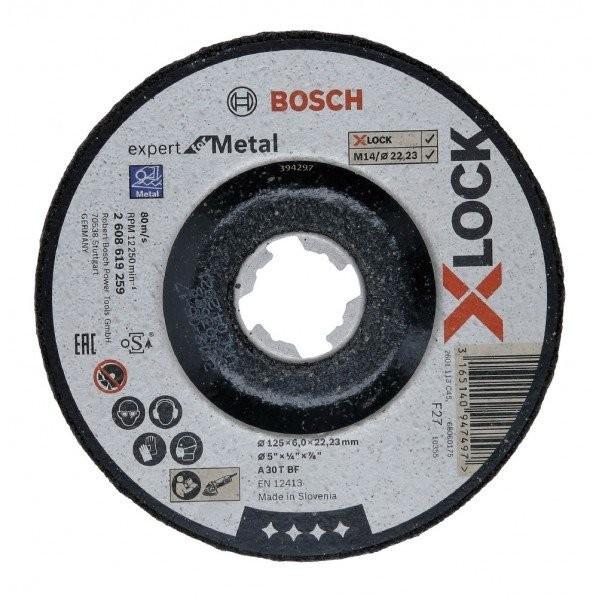 ボッシュ　Ｘ−ＬＯＣＫ研削砥石１２５ｍｍ２６０８６１９２５９ 10個セット