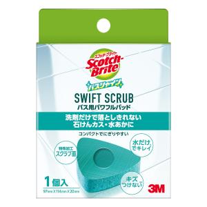 スコッチ・ブライト　バスシャイン　ＳＷＩＦＴ　ＳＣＲＵＢ　バス用パワフルパッド　Ｂ−８３５ＴＪ｜komeri