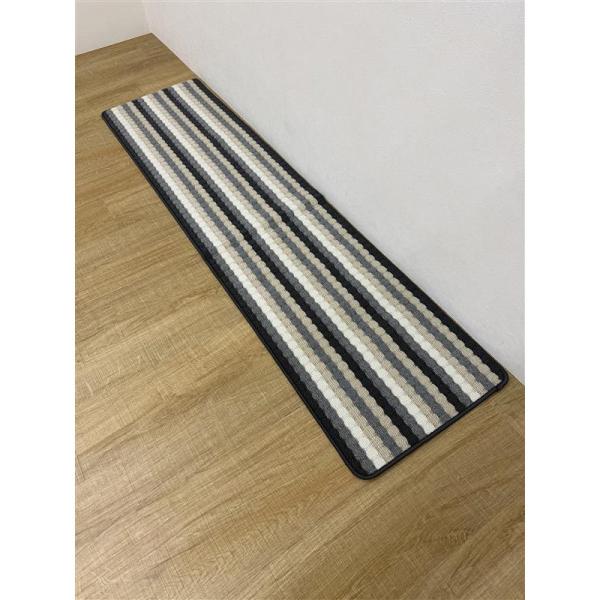 イケヒコ　タフトインテリアマット　ペルセ　グレー　８０×１７０ｃｍ 2個セット