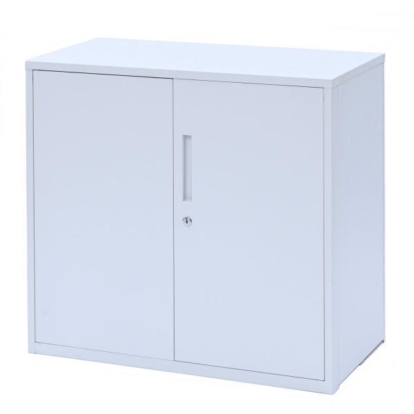 山善　折り畳みキャビネット　上置き　両開き　ホワイト　幅８０×高さ７６．５×奥行４０ｃｍ　ＥＦＣ−Ｄ...