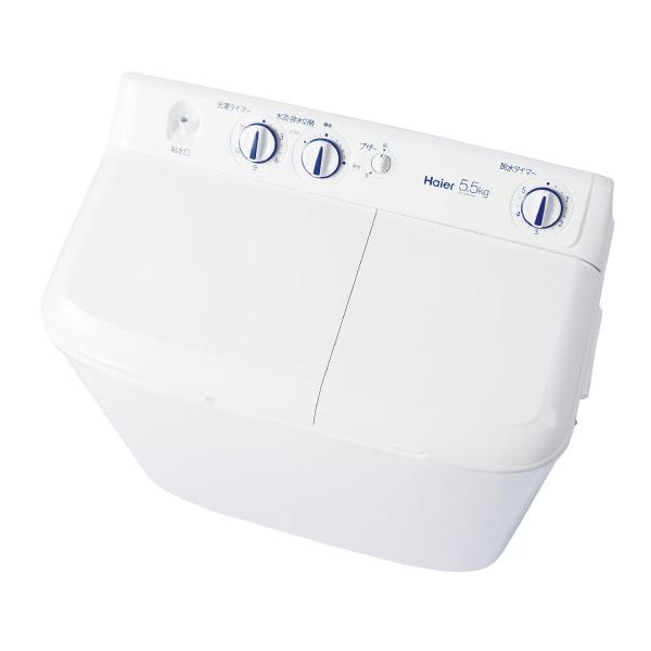 コメリオリジナル　ハイアール　二槽式洗濯機　５．５ｋｇ　ＪＷ−ＫＭＷ５５Ａ（Ｗ）