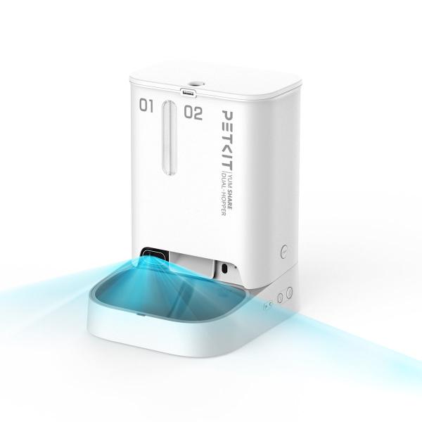 ペット用カメラ付き給餌器（アプリ連携可能）　ＰＥＴＫＩＴ　ＹＵＭＳＨＡＲＥ　ＤＵＡＬ−ＨＯＰＰＥＲ　...