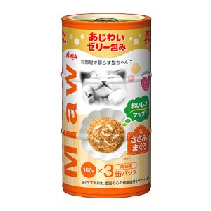 アイシア　ＭｉａｗＭｉａｗ　ささみ入りまぐろ　１６０ｇ×３缶パック｜komeri