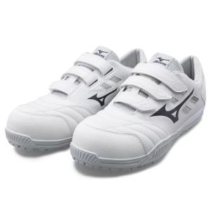 ミズノ　安全靴　ＡＬＭＩＧＨＴＹ　ＴＤ２２２Ｌ　ホワイト×ネイビー　２５．０ｃｍ｜komeri
