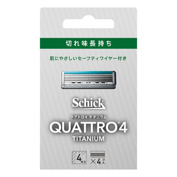 シック　クアトロ４　チタニウム　替刃　４個入り