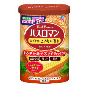 アース製薬　バスロマン　にごり浴　ヒノキの香り｜komeri