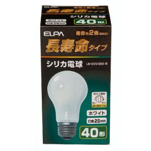 ＥＬＰＡ　長寿命シリカ　ＬＷ１００Ｖ３８Ｗ−Ｗ　ホワイト｜komeri