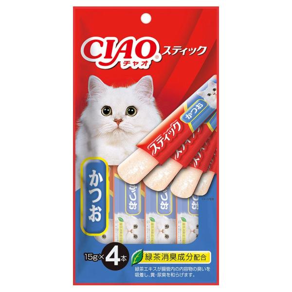 いなば　ＣＩＡＯ(チャオ）　スティック　かつお　４本入