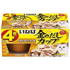 いなば 金だしカップ ささみ・まぐろ・かつお 4...の商品画像