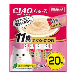 いなば　ＣＩＡＯ（チャオ）　ちゅ〜る　１１歳からのまぐろ・かつお　１４ｇ×２０本入り