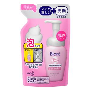 花王　ビオレ　メイクも落とせる洗顔料　うるうる密着泡　詰替　１４０ｍｌ 3個セット｜komeri