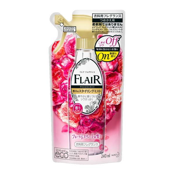 花王　フレアフレグランスミスト　フローラル＆スウィート　詰め替え用　２４０ｍＬ 3個セット