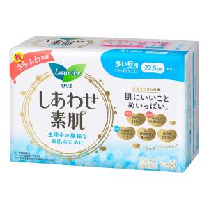 花王　ロリエしあわせ素肌　多い昼用羽なし　２４コ 3個セット｜komeri