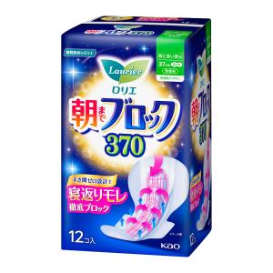 花王　ロリエ　朝までブロック　３７０　１２個入り 4個セット｜komeri