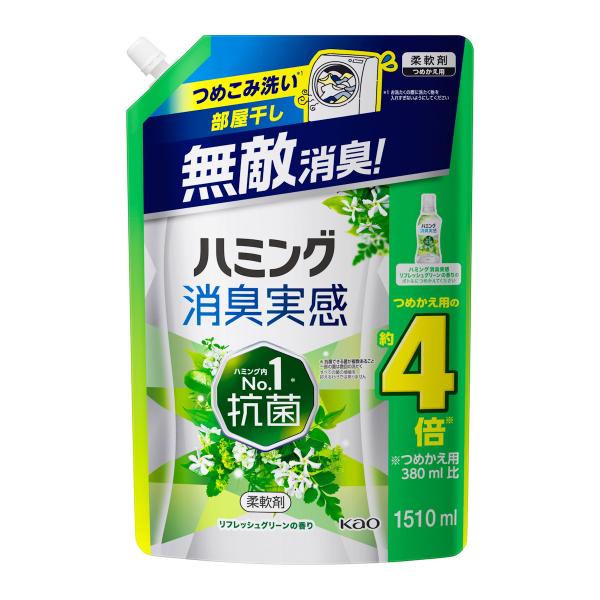 花王　ハミング消臭実感　リフレッシュグリーン　詰替用　１．５１Ｌ 6個セット