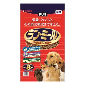 ペットライン ラン・ミール ビーフ&バターミルク味 8Kg ドッグフード