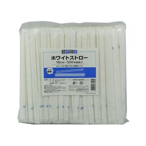 大和物産　商売繁盛　ホワイトストロー　紙完封　直径４．５ｍｍ×長さ１８０ｍｍ　５００本入り｜komeri