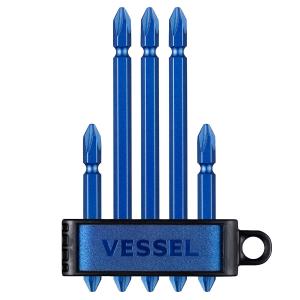 ＶＥＳＳＥＬ（ベッセル）　両頭ビット５本組　プレミアムブルー　Ａ１４５Ｐ−ＰＢＬ｜コメリドットコム