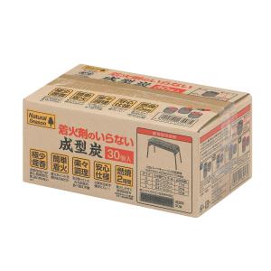 ナチュラルシーズン　着火剤のいらない成型炭　３０個入り｜コメリドットコム