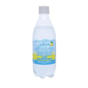 刺激強めのおいしい炭酸水　レモン　５００ｍｌ 24個セット｜komeri