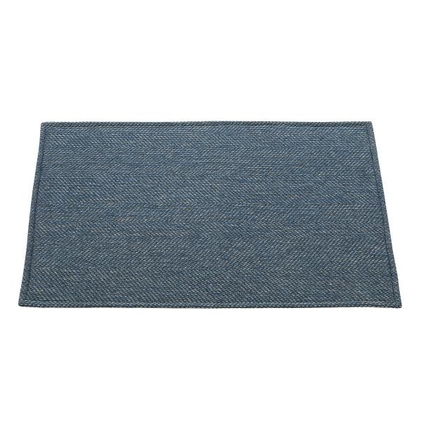 アテーナライフ　ジャカード玄関マット　ボワ　ネイビー　５０×８０ｃｍ