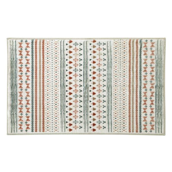 アテーナライフ　プリント玄関マット　ストライプ　８０×５０ｃｍ