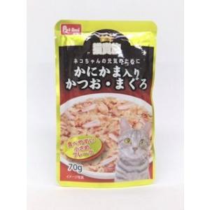 Ｐｅｔ　ａｍｉ　猫貴族　かつお・まぐろ　かにかま入り　７０ｇ 12個セット