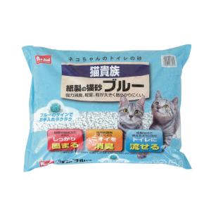 Ｐｅｔａｍｉ猫貴族紙製の猫砂　ブルー　１３．５Ｌ 4個セット｜komeri