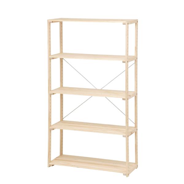 アテーナライフ　パインラック　８０ｃｍ幅　５段　８０５０　ＧＮ０５７