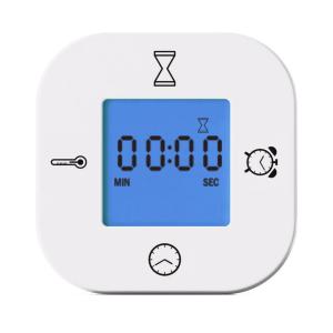 多機能デジタル置時計 ホワイトの詳細画像3