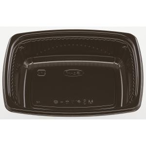 エフピコチューパ　丼容器　本体　３７０ｃｃ　黒　５０個入り　ＭＳ−デリカ