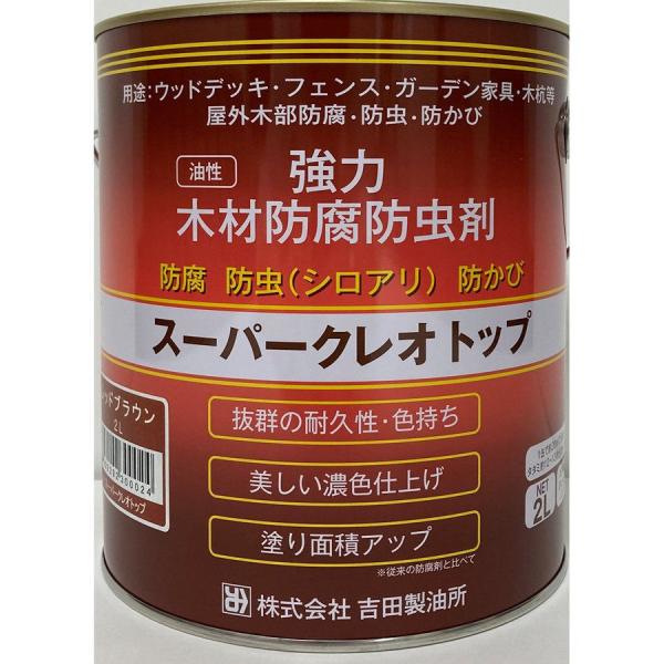 吉田製油所　スーパークレオトップ　レッドブラウン　２Ｌ