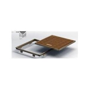 床下点検口 450角 フロアーハッチ アルミニウム製 モルタル用 充填深さ