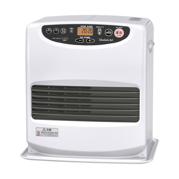 ダイニチ　石油ファンヒーター　木造１０畳　ムーンホワイト　専用収納カバー付　ＫＤＦ−３６ＬＤ４（Ｗ）