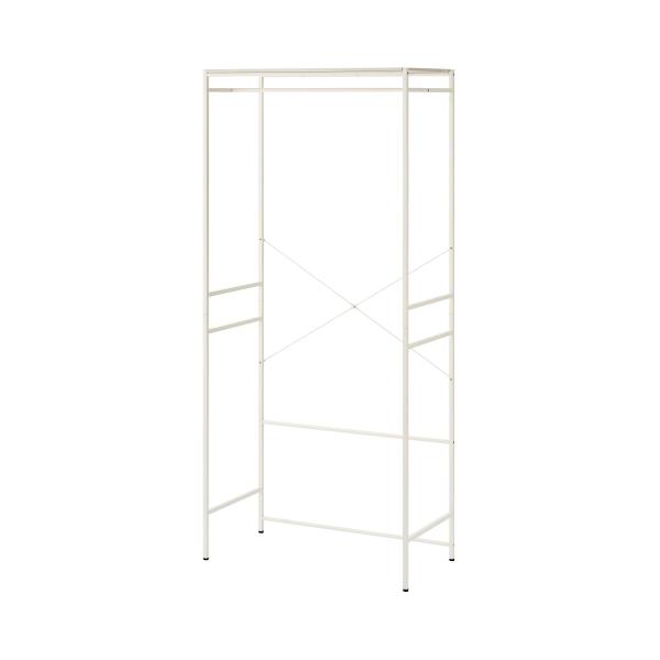 アイリスオーヤマ　チェスト上ハンガーラック　ホワイト　チェスト幅８０．５ｃｍ以内対応　ＣＨＨＲ−８５...