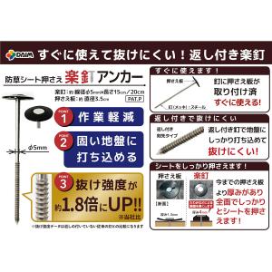 防草シート用 楽釘アンカー50本 20cmの詳細画像2