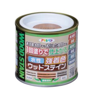 アサヒペン　水性強着色ウッドステイン　ライトオーク　１／５Ｌ｜komeri