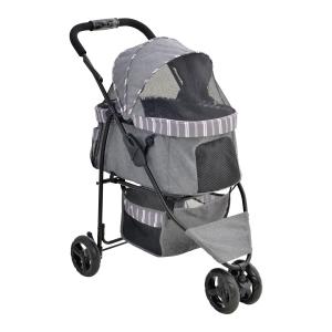 わんわんカート 多頭用 DXPlus ストライプグリーン ( 1台 )/ : 爽快