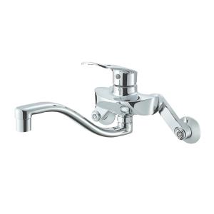 キッチン水栓 三栄 K1700ED-4UR-13 壁付 シングル混合栓 : 家電と住宅