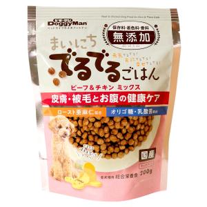 ドギーマンハヤシ　まいにちでるでるごはん　皮膚・被毛とお腹の健康ケア　２００ｇ｜komeri