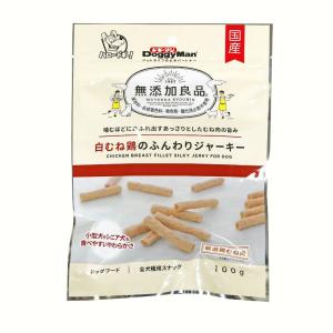 ドギーマン　無添加良品　白むね鶏のふんわりジャーキー　１００ｇ｜komeri