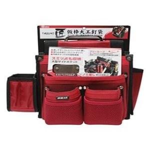 SK11 匠 仮枠大工 釘袋 墨つぼポケット付き レッド SC-11 SK11 即日出荷 藤原産業 匠 仮枠大工釘袋 レッド SC-11 : セキチュー