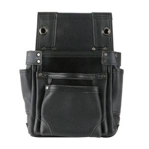 DBLTACT(ダブルタクト) 本革卓越 釘袋 2段 墨ツボケース付 ブラック