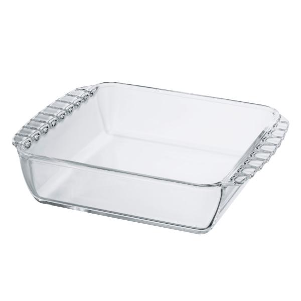 ＨＡＲＩＯ　耐熱ガラス製スクエア皿１３００　ＫＯＺ−１３０−ＢＫ