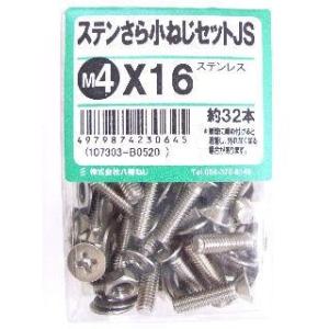 ステン皿小ネジセットＪＳ　４×１６ 5個セット