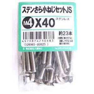 ステン皿小ネジセットＪＳ　４×４０ 4個セット